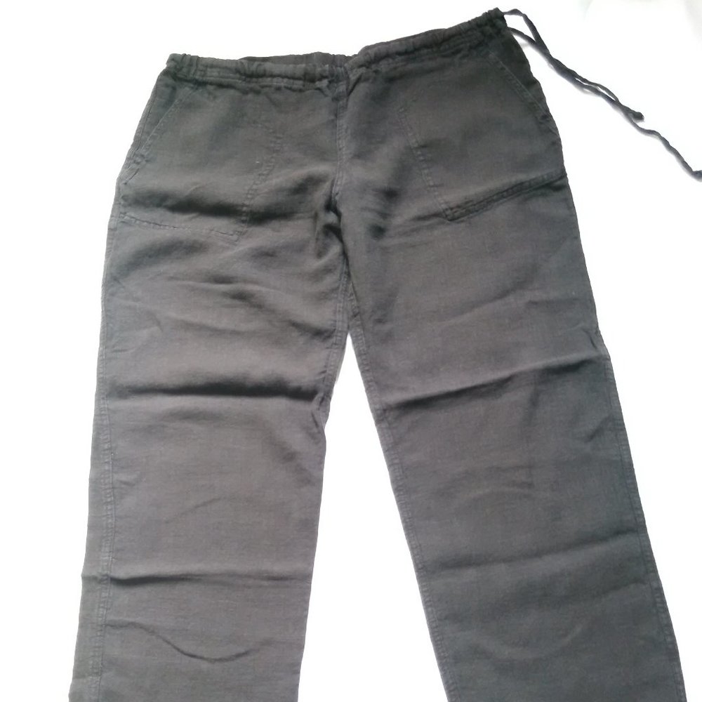 Ecolution black hemp drawstring pants